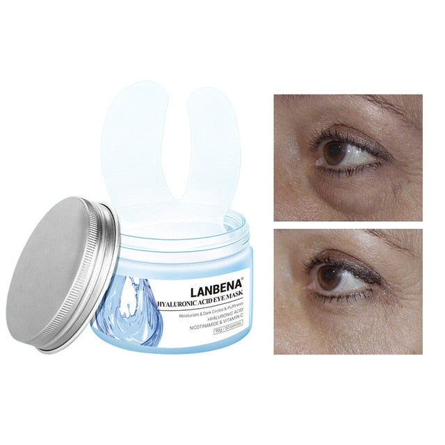 Retinol Eye Mask Hyaluronic Acid Eye Patches Serum Reduces Dark Circles Bags Eye Lines Repair Nourish Firming Skin Care