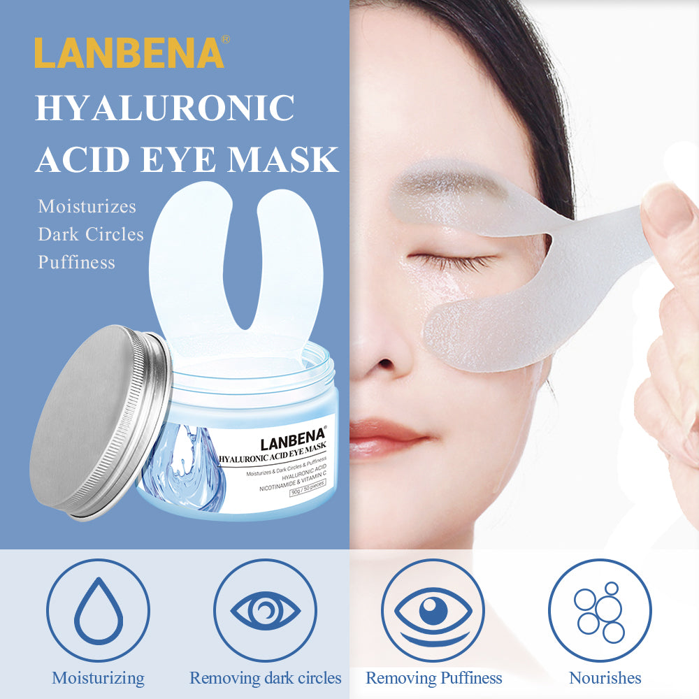 Retinol Eye Mask Hyaluronic Acid Eye Patches Serum Reduces Dark Circles Bags Eye Lines Repair Nourish Firming Skin Care