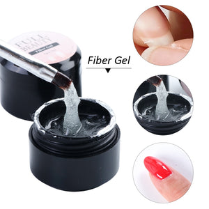 Fiber Extension Repair Gel Clear Poly Builder for Nail Extension Acrylic Repair Broken Nail Forms Gel Polish