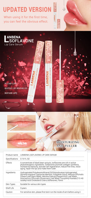 Updated Version Lip Plumper Serum Lip Mask Reduce Fine Lines Increase Lip Elasticity Resist Aging Moisturizing Lip Care