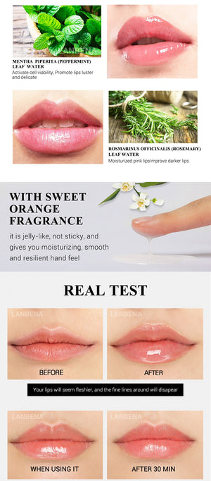 Updated Version Lip Plumper Serum Lip Mask Reduce Fine Lines Increase Lip Elasticity Resist Aging Moisturizing Lip Care