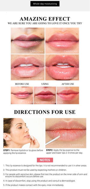 Updated Version Lip Plumper Serum Lip Mask Reduce Fine Lines Increase Lip Elasticity Resist Aging Moisturizing Lip Care