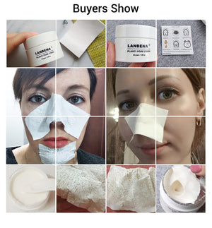 Unisex Blackhead Remover Nose Face Mask Pore Strip Black Mask Peeling Acne Treatment Black Deep Cleansing Skin Care