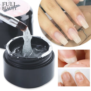 Fiber Extension Repair Gel Clear Poly Builder for Nail Extension Acrylic Repair Broken Nail Forms Gel Polish