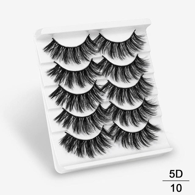 3D Mink Hair False Eyelashes Natural/Thick Long Eye Lashes Wispy Makeup Beauty Extension Tools