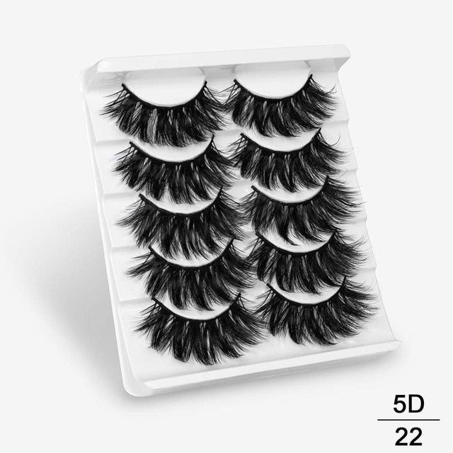 3D Mink Hair False Eyelashes Natural/Thick Long Eye Lashes Wispy Makeup Beauty Extension Tools