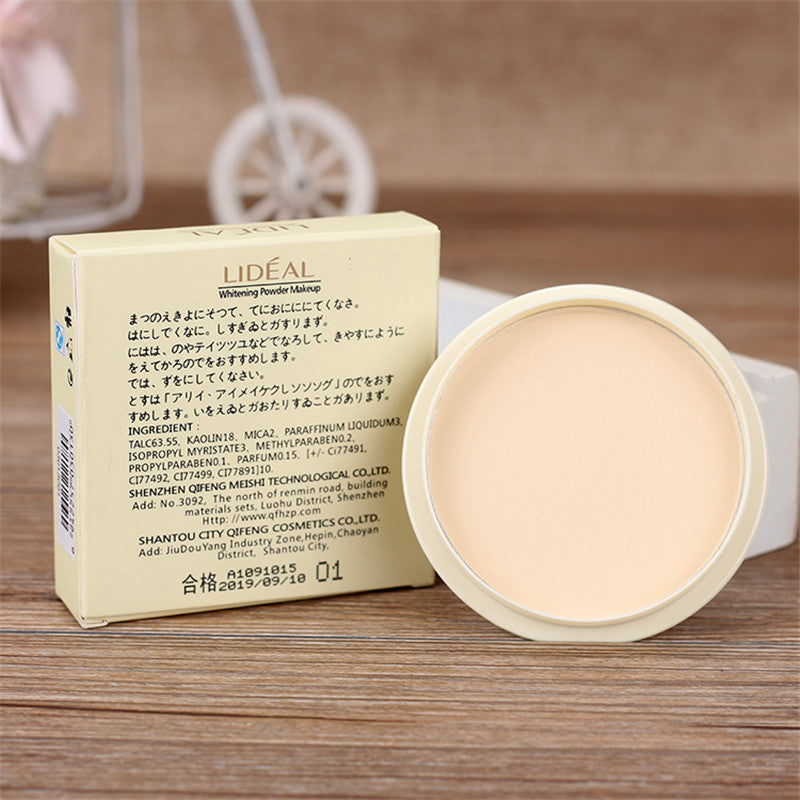 Transparent Pressed Powder Long Lasting Oil Control Face Foundation Waterproof Whitening Skin Finish Concealer