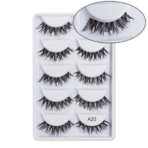 3D Mink Hair False Eyelashes Natural/Thick Long Eye Lashes Wispy Makeup Beauty Extension Tools