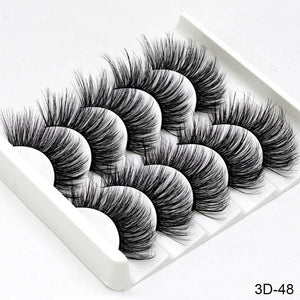 3D Mink Hair False Eyelashes Natural/Thick Long Eye Lashes Wispy Makeup Beauty Extension Tools