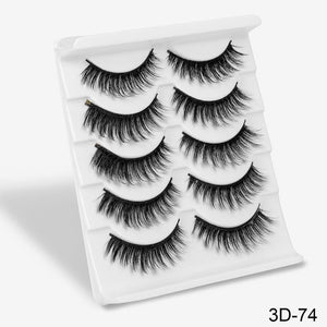 3D Mink Hair False Eyelashes Natural/Thick Long Eye Lashes Wispy Makeup Beauty Extension Tools