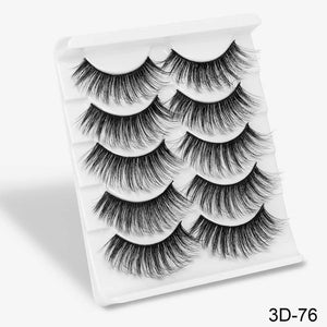 3D Mink Hair False Eyelashes Natural/Thick Long Eye Lashes Wispy Makeup Beauty Extension Tools